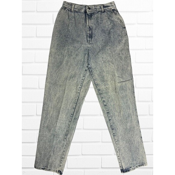 Vintage Women's Size 12 Acid Wash Jeans Pizzazz High Rise - Picture 1 of 10